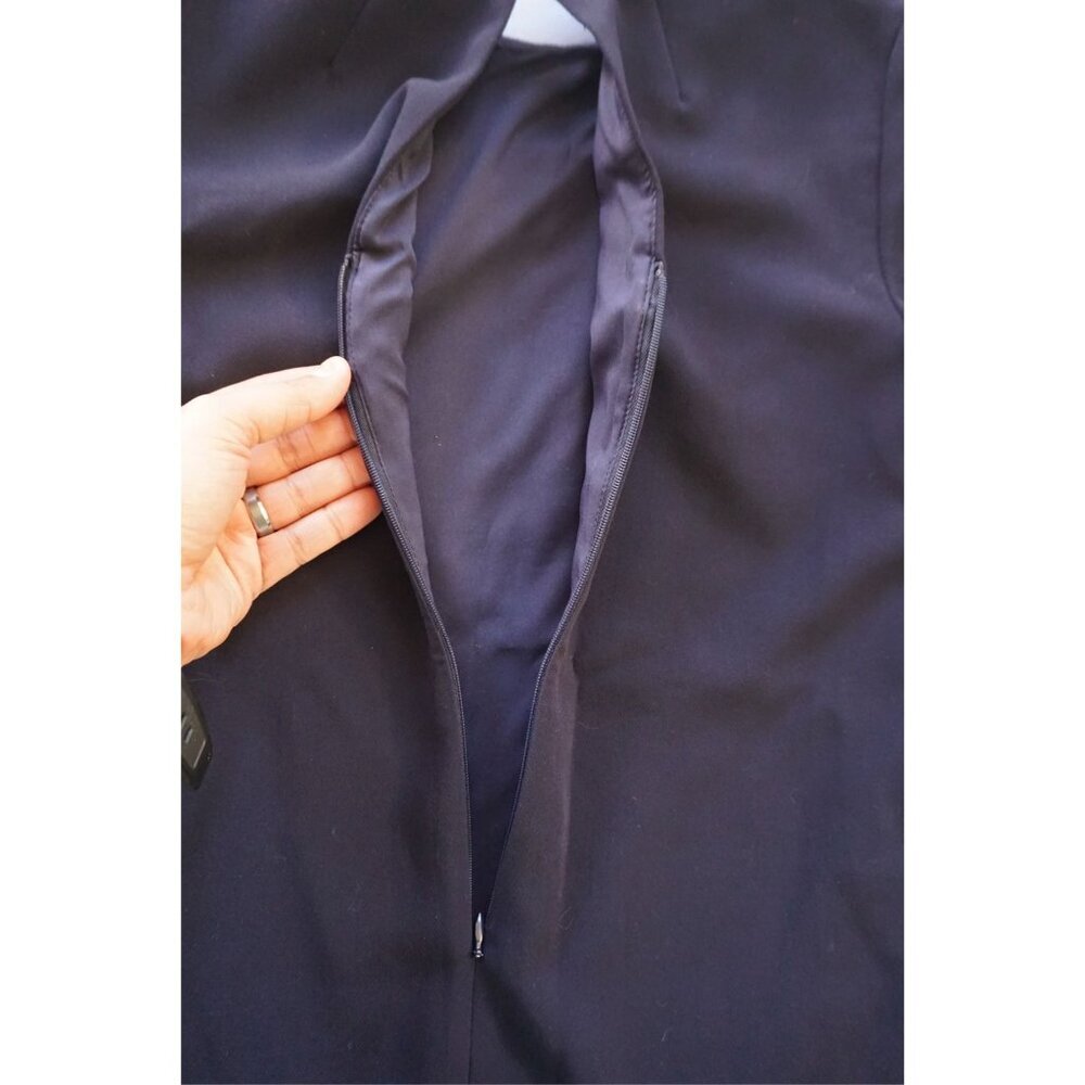 Banana Republic Navy Blue Long-Sleeve Shift Dress - Petite 0P - Picture 7 of 9
